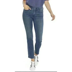 Nydj Sheri Slim Ankle Jean Women's Blue Plus Size 24W